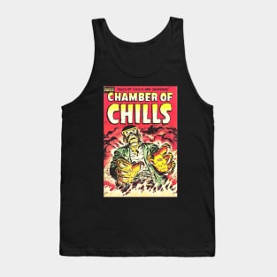 Flaming Robot Comic Cover Tank Top